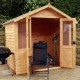 Беседка сборная деревянная 1,9х2,5 закрыта недорого от производителя Wood Gazebo 004.