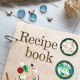 Книга для записи кулинарных рецептов в деревянной обложке
