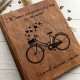 Деревянная книга для пожеланий и фото с оригинальным дизайном