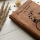 Деревянная книга для пожеланий и фото с оригинальным дизайном