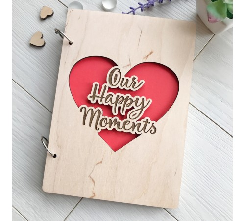 Необыкновенный альбом для фото и записей «Our happy moments» Необыкновенный альбом для фото и записей «Our happy moments»