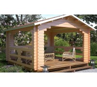 Альтанка дерев'яна із профільованого бруса 4х4 м. ціна від виробника. Альтанка дерев'яна із профільованого бруса 4х4 м. ціна від виробника.