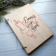 Деревянная книга для записей рецептов с именной гравировкой