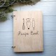 Кулинарная деревянная книга для записи рецептов