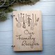 Деревянная кулинарная книга "Our Family Recipes"