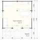 Модульный садовый домик 6,0x7,5м Gartenhäuser-20