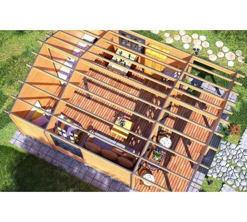 Модульный садовый домик 6,0x7,5м Gartenhäuser-20 Модульный садовый домик 6,0x7,5м Gartenhäuser-20