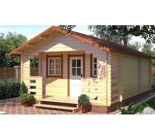 Модульный садовый домик 4,4x7,1м Gartenhäuser-37