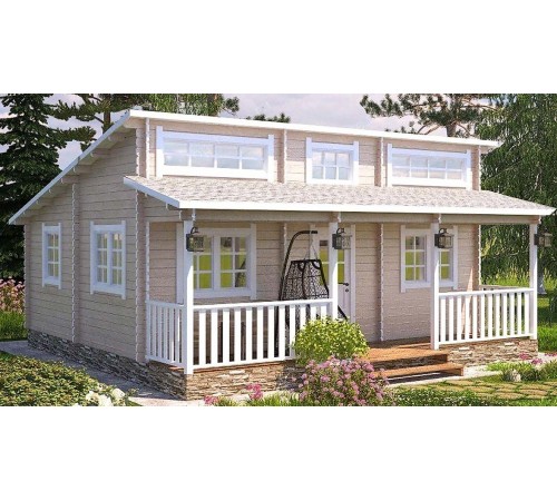 Модульний садовий будиночок 7,0x6,8м Gartenhäuser-46