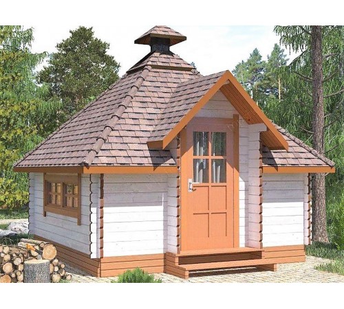 Модульный садовый домик 3,7x3,7м Gartenhäuser-49 Модульный садовый домик 3,7x3,7м Gartenhäuser-49