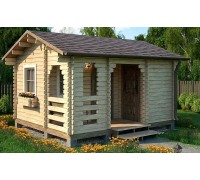 Модульный садовый домик 4,5x4,0м Gartenhäuser-51