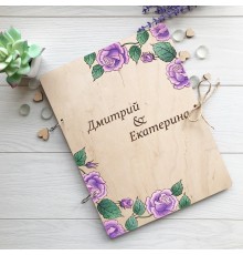 Деревянная папка для цветных элементов.