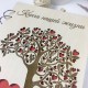 Деревянная свадебная книга для фото и пожеланий с гравировкой