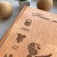 Детский деревянный фотоальбом с именной гравировкой.