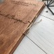 Деревянная книга для гравировки.