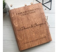 Holzbuch zum Gravieren.