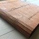 Деревянная книга для гравировки.