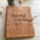 Деревянная свадебная книга с индивидуальной гравировкой.