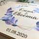 Свадебный альбом с гравировкой и цветными элементами.