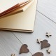Свадебная книга из дерева с элементами цветной печати.