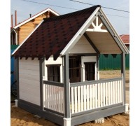 Children's playhouse 2550x2050x2700, collapsible, for summer cottages, from the manufacturer.