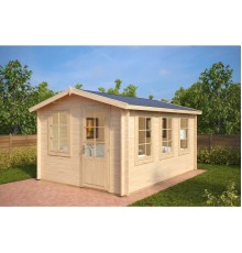 Беседка из термомодифицированного бруса 14 м2 от производителя Thermo Outdoor Gazebo 007.