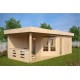 Беседка из термомодифицированного бруса 21 м2 от производителя Thermo Outdoor Gazebo 021.