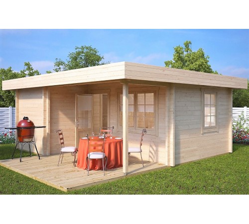 Беседка из термомодифицированного бруса 30 м2 от производителя Thermo Outdoor Gazebo 024