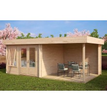 Альтанка із термомодифікованого бруса 18 м2 від виробника Thermo Outdoor Gazebo 025