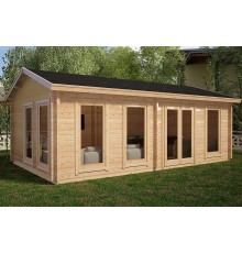 Беседка из термомодифицированного бруса 28 м2 от производителя Thermo Outdoor Gazebo 028