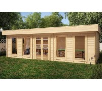 Беседка из термомодифицированного бруса 32 м2 от производителя Thermo Outdoor Gazebo 029