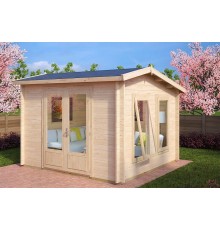 Альтанка із термомодифікованого бруса 10,2 м2 від виробника Thermo Outdoor Gazebo 034