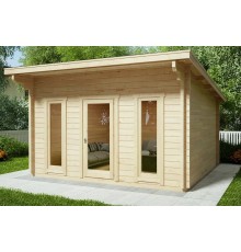 Беседка из термомодифицированного бруса 16 м2 от производителя Thermo Outdoor Gazebo 035.