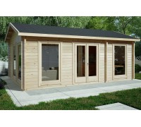 Беседка из термомодифицированного бруса 24 м2 от производителя Thermo Outdoor Gazebo 036