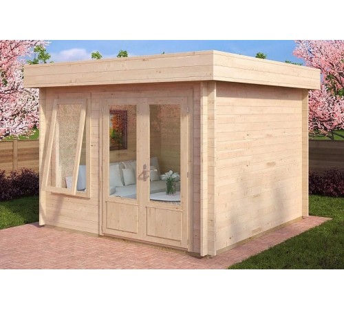 Альтанка із термомодифікованого бруса 10,24 м2 від виробника Thermo Outdoor Gazebo 037