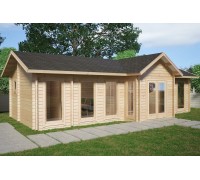 Беседка из термомодифицированного бруса 40 м2 от производителя Thermo Outdoor Gazebo 038.