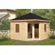 Беседка из термомодифицированного бруса 12,25 м2 от производителя Thermo Outdoor Gazebo 039