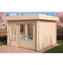 Беседка из термомодифицированного бруса 10,24 м2 от производителя Thermo Outdoor Gazebo 040