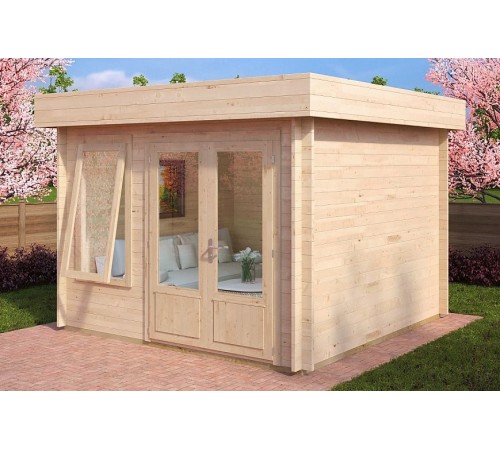 Беседка из термомодифицированного бруса 10,24 м2 от производителя Thermo Outdoor Gazebo 040