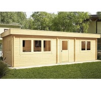 Thermo Outdoor Gazebo 041, altana o powierzchni 40,5 m2 wykonana z drewna modyfikowanego termicznie.