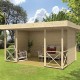 Беседка из термомодифицированного бруса 18 м2 от производителя Thermo Outdoor Gazebo 049