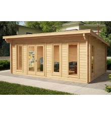 Беседка из термомодифицированного бруса 24,2 м2 от производителя Thermo Outdoor Gazebo 055