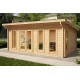 Беседка из термомодифицированного бруса 24,2 м2 от производителя Thermo Outdoor Gazebo 055