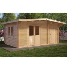 Беседка из термомомододифицированного бруса 15 м2 от производителя Thermo Outdoor Gazebo 056