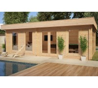 Thermo Outdoor Gazebo 062, a 28 m2 thermo-modified timber gazebo from the manufacturer.