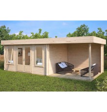 Бесідка з термомомомодифікованого бруса 21 м2 від виробника Thermo Outdoor Gazebo 062