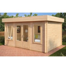 Беседка из термомомомодифицированного бруса 14 м2 от производителя Thermo Outdoor Gazebo 065