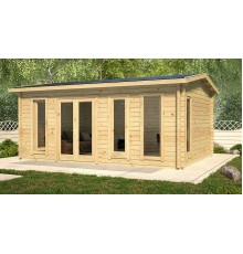 Беседка из термомомомодифицированного бруса 24 м2 от производителя Thermo Outdoor Gazebo 068