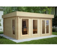 Альтанка із термомодифікованого бруса 20 м2 від виробника Gazebo 069