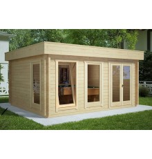 Беседка из термомодифицированного бруса 20 м2 от производителя Thermo Outdoor Gazebo 069